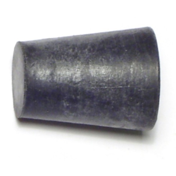 Midwest Fastener 0.7" x 3/4" x 1" #1 Black Rubber Stoppers 6PK 65864